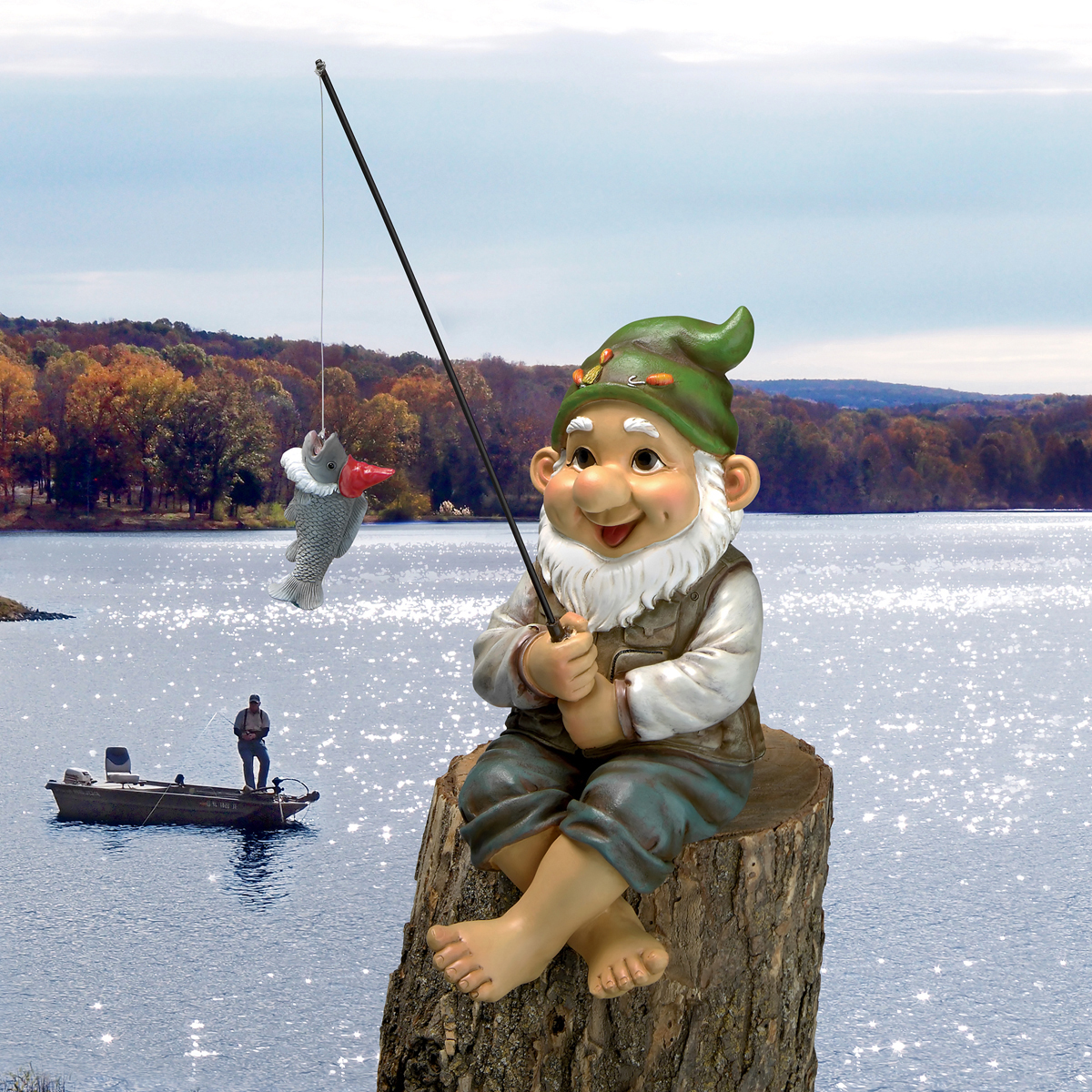 Image Thumbnail for Dt Ziggy The Fishing Gnome Statue